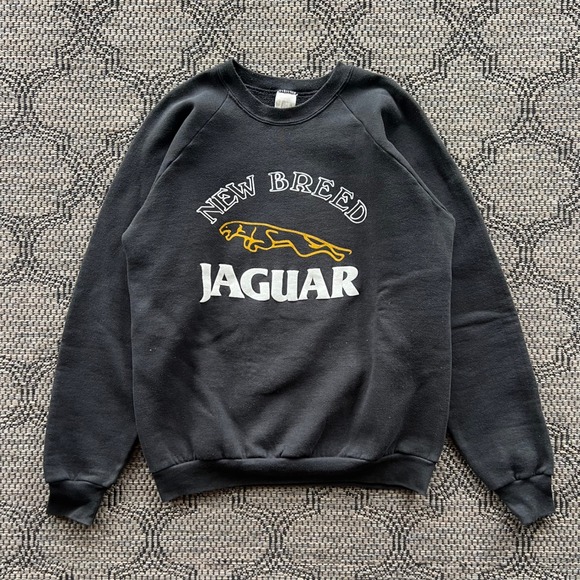 Fruit of the Loom Other - Vintage Jaguar Sweatshirt Mens XL Black 90s Racing Automobile Motorsport Puff